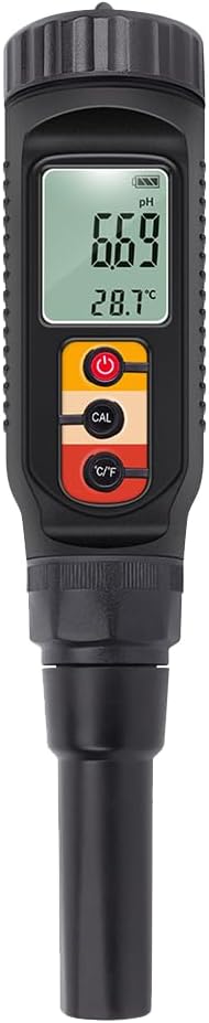 Fokry digital food pH meter, plastic, 0.00-14.00 pH