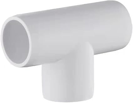 1 Inch Plastic Pipe Fitting Elbow Tee - Durable and Easy to Install, High Material for Home or Industrial Use (5, White)