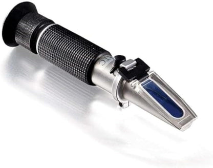 Device for measuring the sugar content in fruits, beverages, juices, jams, and syrups, silver