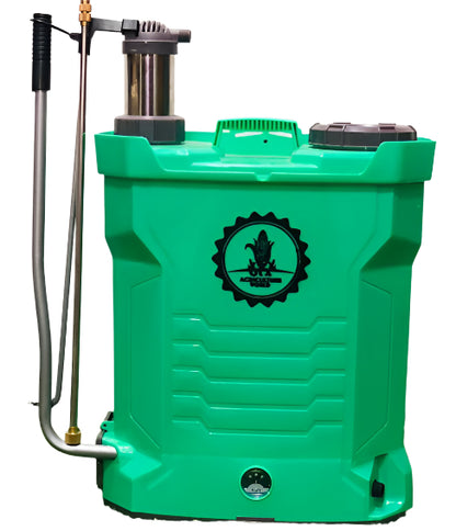 Olex battery-powered sprayer, stainless steel, 2-in-1, electric and manual