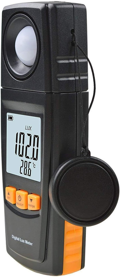 Lux meter device for measuring light intensity