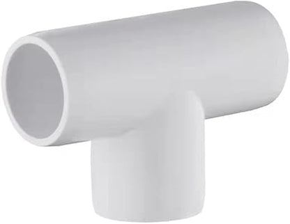 1 Inch Plastic Pipe Fitting Elbow Tee - Durable and Easy to Install, High Material for Home or Industrial Use (10, White)