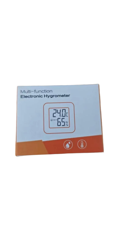 Small digital indoor thermometer - humidity gauge (white - pack )