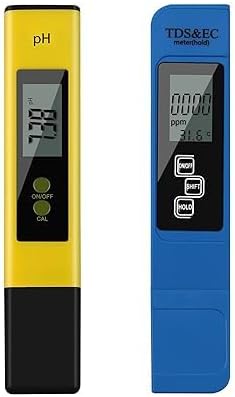 مجموعة مقياس درجة الحموضة ومقياس بي اتش عالي الدقة 4 في 1 تي دي اس اي سي وقياس الحرارة لاختبار جودة المياه اختبار مياه رقمي للشرب المنزلي وحمام السباحة وحوض السمك