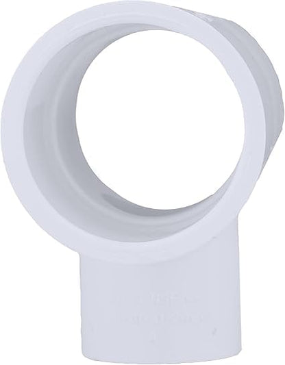 1 Inch Plastic Pipe Fitting Elbow Tee - Durable and Easy to Install, High Material for Home or Industrial Use (9, White)