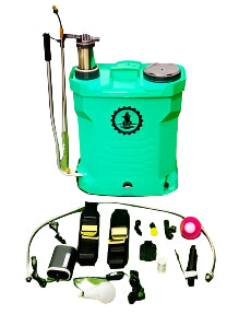 Olex battery-powered sprayer, stainless steel, 2-in-1, electric and manual