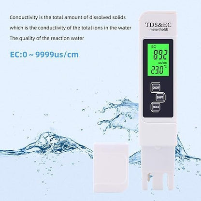 جهاز على شكل قلم 3 في 1 لقياس جودة المياه
