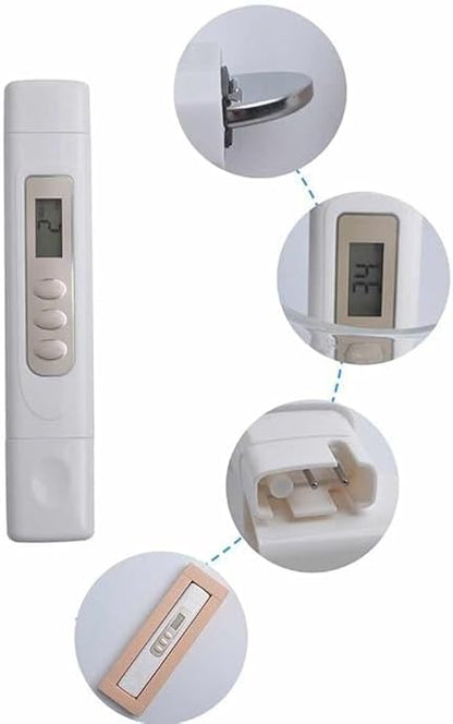 TDS Meter, Compact Pocket Design, High Precision ± 2%, Water Quality Tester