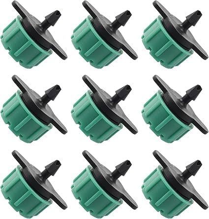Sprinkler, Drip Irrigation Adjustable Flow, Mini Bubble Dripper, Drip Irrigation Dripper on Barbed) for Mini Drip Irrigation System with Anti-Clogging Purifier, Green (100, Green)