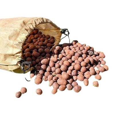 Clay pebbles for hydroponics, 5 kg, organic clay balls for plants, pH-neutral leca for plants, hydroponics and aquaponics supplies, ideal for indoor and outdoor plants, from 8:18 mm.