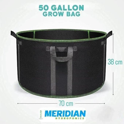 Thick non-woven fabric planting bags with a capacity of 200 liters, made from weather-resistant fabric with a large capacity, well-ventilated plant containers for drainage, fabric bags for vegetable planting (navy blue).