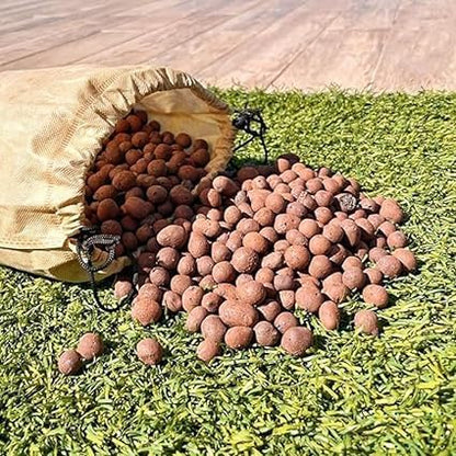 Original Expanded Clay Pebbles 10lb 4.5kg for Orchid & Aquaponic Planting Organi