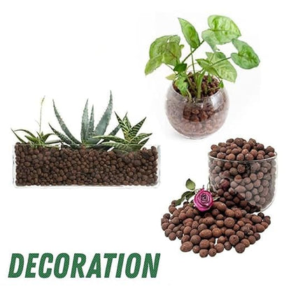 Clay Gravel, 4 kg, Organic Clay Balls for Plants, pH Neutral Lyca for Plants, Hydroponics and Fish Farming Supplies, Ideal for Indoor and Outdoor Plants, 8:18 Ml.