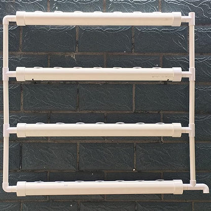 RANZIX Hydroponic Site Grow Kit, 36 Sites, 4 Tubes Earthless Plant Growing Systems, and Flow Deep Water Culture Gardens with Pump for the Educational Hydroponics System (C-36 Holes)