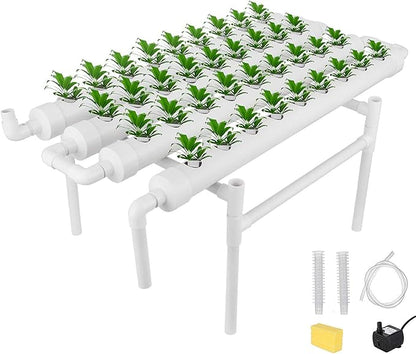 4YANG Hydroponic Grow Kit 36 Sites 4 PipesLarge Indoor Herb Garden,Organic Vegetables and Fruits in Only 45 Days,Gardening Gifts for Women Kids