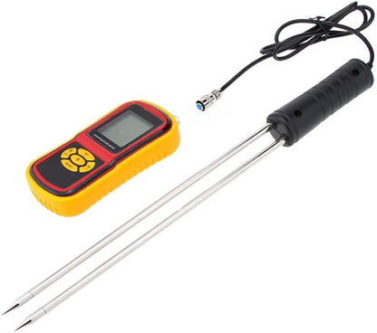 AGRG portable digital grain moisture meter GM640 with measuring probe and LCD screen