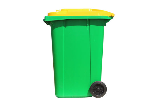 240 liter trash green and red
